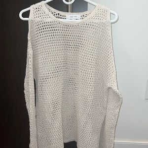 Evereve John and John crochet cold shoulder sweater
